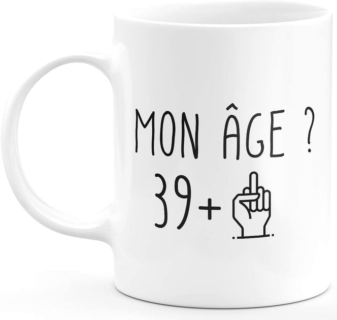 Cadeau Anniversaire Femme 40 ans - Tasse Mug - Diplôme Tout Simplement  Géniale Depuis 40 ans - Original Personnalisé L'Esprit d