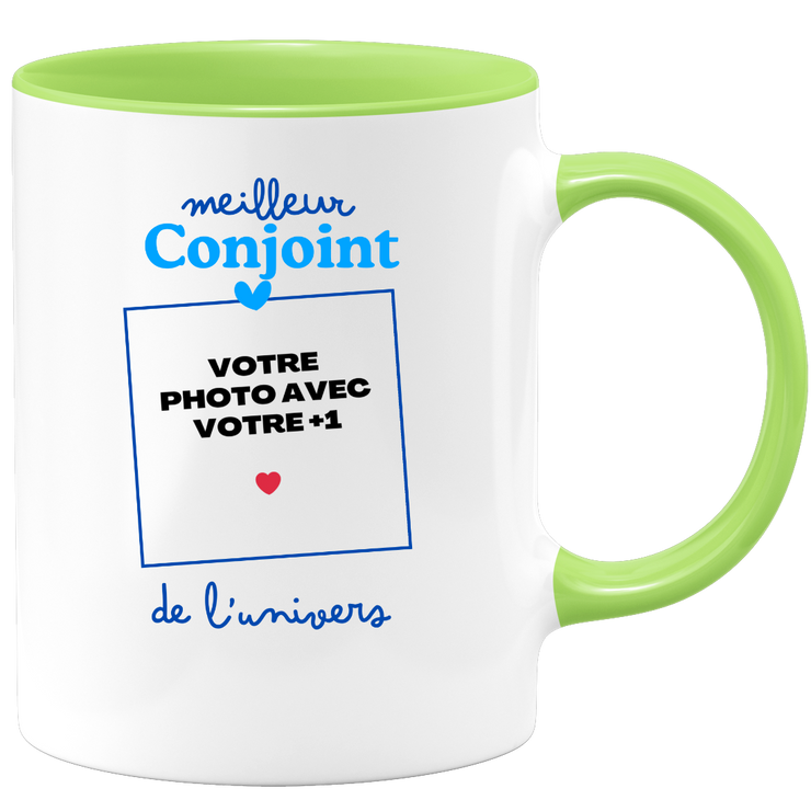 Mug Meilleur Conjoint de l'univers - Mug personnalisé avec photo couple
