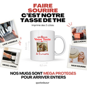 Mug photo personnalisée meilleure de l'univers pour femme - Métier famille prénom couple parent