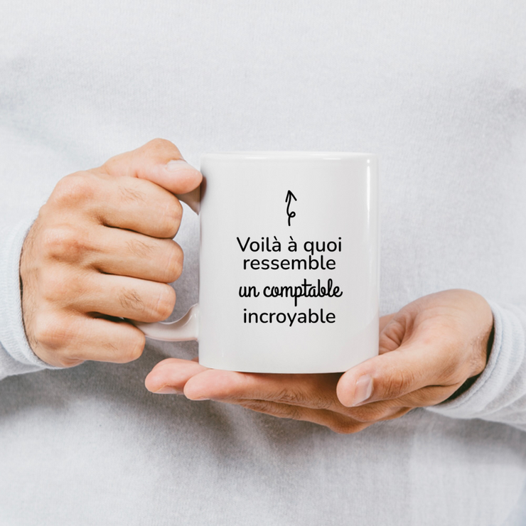 quotedazur - Mug Voilà à Quoi Ressemble Un Comptable Incroyable - Cadeau Comptable - Idée Cadeau Anniversaire - Idée Pour Une Attention Originale Comptable