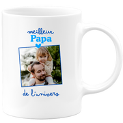 Mug Meilleur papa de l'univers - Mug personnalisé avec photo famille