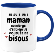 quotedazur - Mug I'm a Corporate Concierge Mum Stealing Kisses - Original Mother's Day Gift - Gift Idea For Mum Birthday - Gift For Future Mum Birth