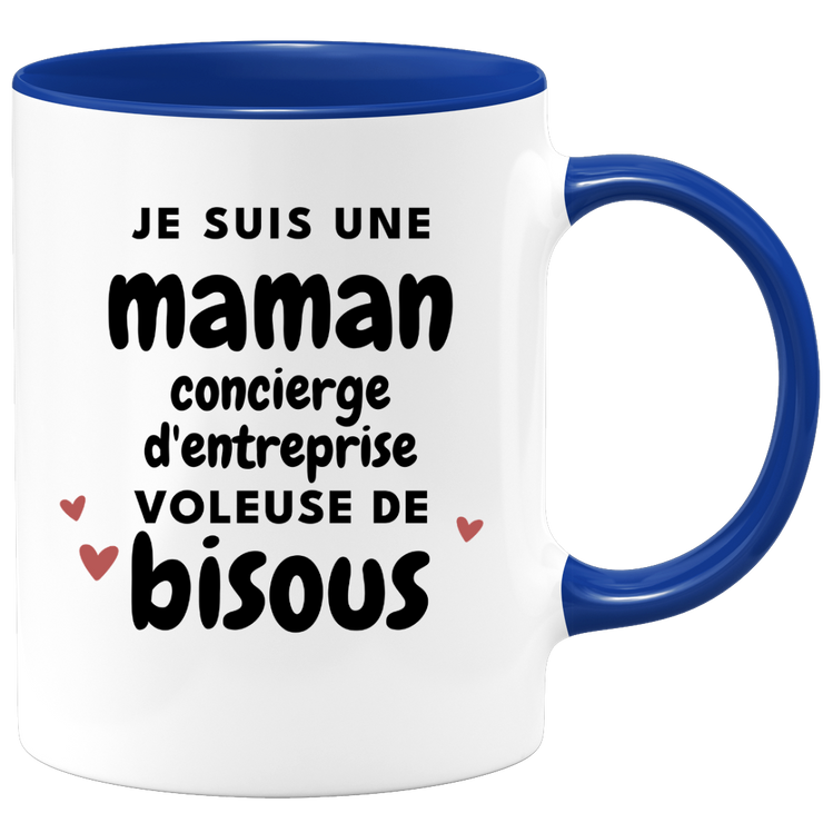quotedazur - Mug I'm a Corporate Concierge Mum Stealing Kisses - Original Mother's Day Gift - Gift Idea For Mum Birthday - Gift For Future Mum Birth