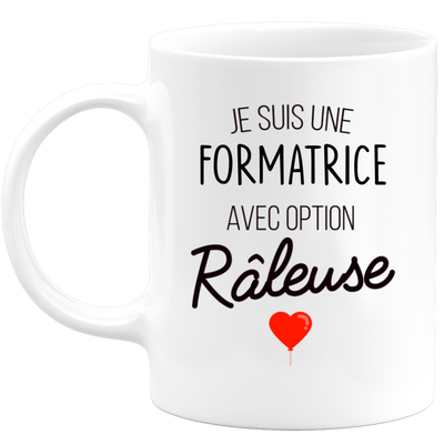 quotedazur - Mug Je Suis Une Formatrice Avec Option Râleuse - Cadeau Idéal Pour Formatrice - Cadeau Personnalisé Pour Femme - Cadeau Original Pour Anniversaire Ou Noël
