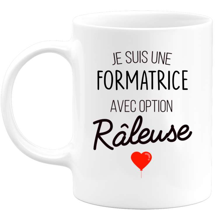 quotedazur - Mug Je Suis Une Formatrice Avec Option Râleuse - Cadeau Idéal Pour Formatrice - Cadeau Personnalisé Pour Femme - Cadeau Original Pour Anniversaire Ou Noël