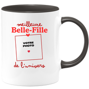 Mug Meilleure Belle-fille de l'univers - Mug personnalisé avec photo famille