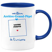Mug Meilleur Arrière-grand-pépé de l'univers - Mug personnalisé avec photo famille