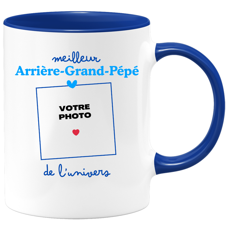 Mug Meilleur Arrière-grand-pépé de l'univers - Mug personnalisé avec photo famille