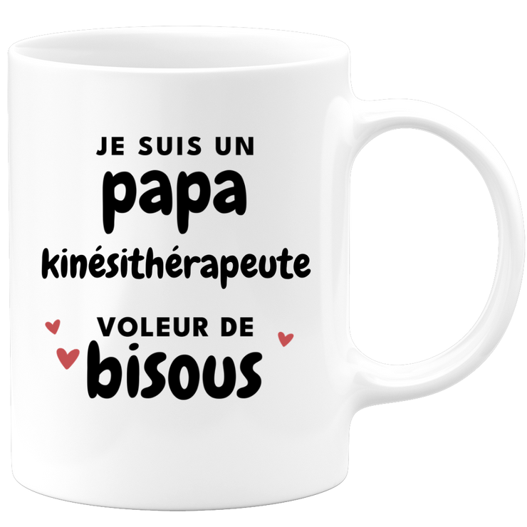 quotedazur - Mug I Am A Kissing Thief Physiotherapist Dad - Original Father's Day Gift - Gift Idea For Dad Birthday - Gift For Future Dad Birth