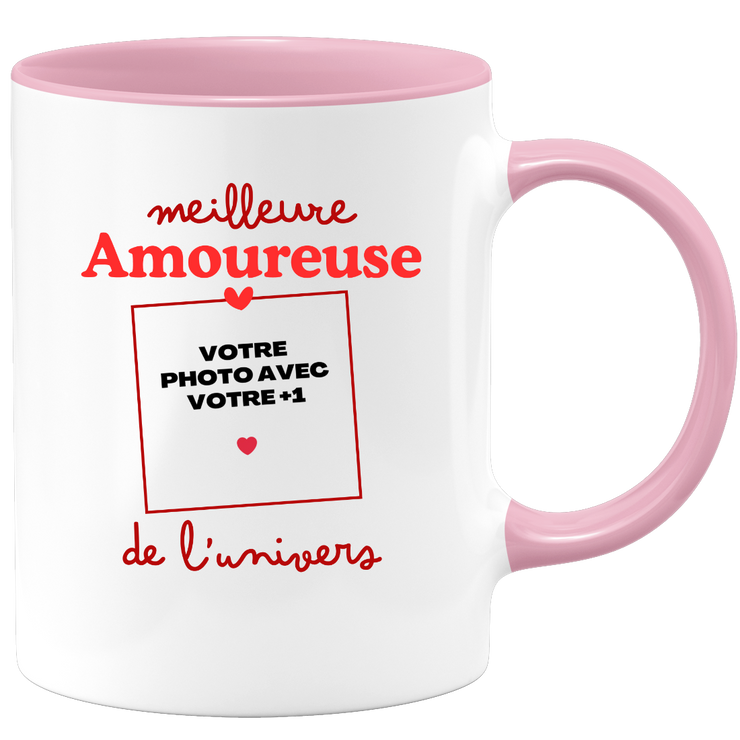 Mug Meilleure Amoureuse de l'univers - Mug personnalisé avec photo couple