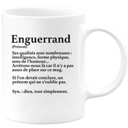 quotedazur - Mug Définition Prénom Enguerrand Dieu Tout Simplement - Cadeau Humour Prénom - Idée Cadeau Famille Saint Valentin - Tasse Prénom Enguerrand