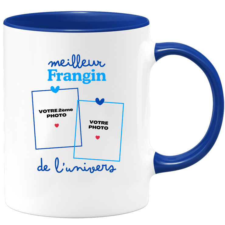 Mug Meilleur Frangin de l'univers - Mug personnalisé avec 2 photos famille