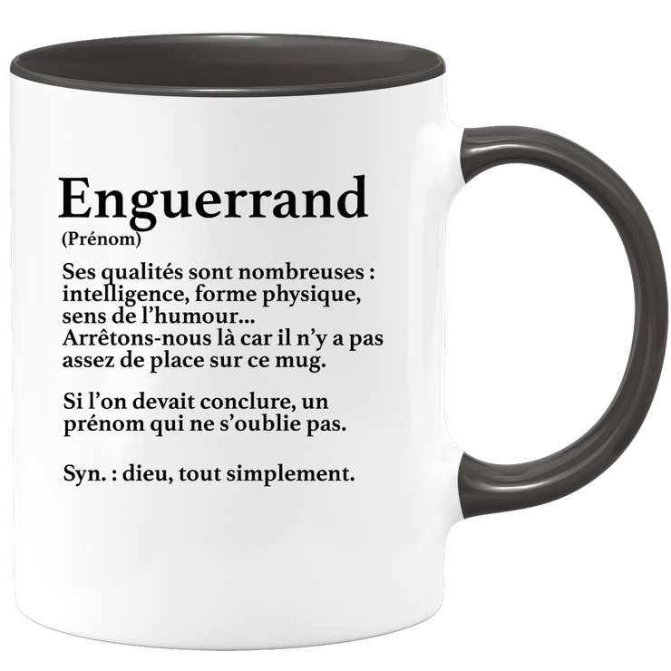 quotedazur - Mug Définition Prénom Enguerrand Dieu Tout Simplement - Cadeau Humour Prénom - Idée Cadeau Famille Saint Valentin - Tasse Prénom Enguerrand