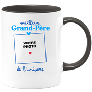 Mug Meilleur Grand-père de l'univers - Mug personnalisé avec photo famille