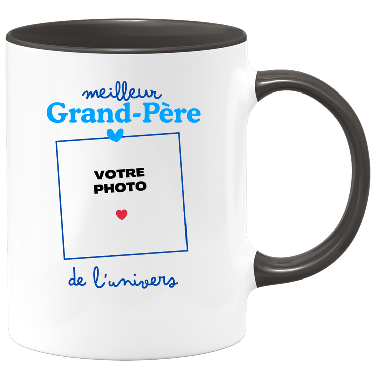 Mug Meilleur Grand-père de l'univers - Mug personnalisé avec photo famille
