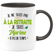 quotedazur - Mug Retraite Je Suis Marine - Cadeau Humour Sport - Idée Cadeau Retraite Original Bateau - Tasse Marine - Départ Retraite Anniversaire Ou Noël