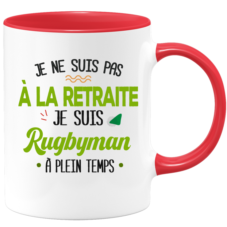 quotedazur - Mug Retraite Je Suis Rugbyman - Cadeau Humour Sport - Idée Cadeau Retraite Original Rugby - Tasse Rugbyman - Départ Retraite Anniversaire Ou Noël