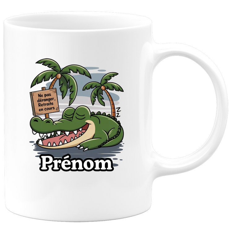 Mug Retraite en cours ne pas déranger - Personnalisable Ajoutez un Prénom