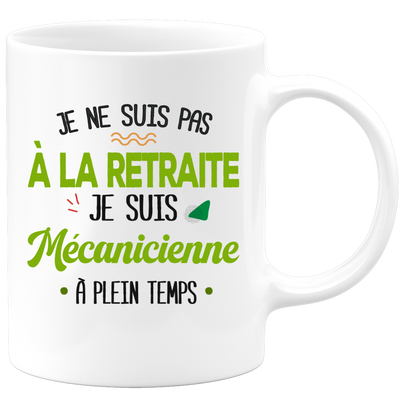 quotedazur - Mug Retraite Je Suis Mécanicienne - Cadeau Humour Hobbies - Idée Cadeau Retraite Original Mécanique - Tasse Mécanicienne - Départ Retraite Anniversaire Ou Noël