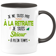 quotedazur - Mug Retraite Je Suis Skieur - Cadeau Humour Sport - Idée Cadeau Retraite Original Ski - Tasse Skieur - Départ Retraite Anniversaire Ou Noël