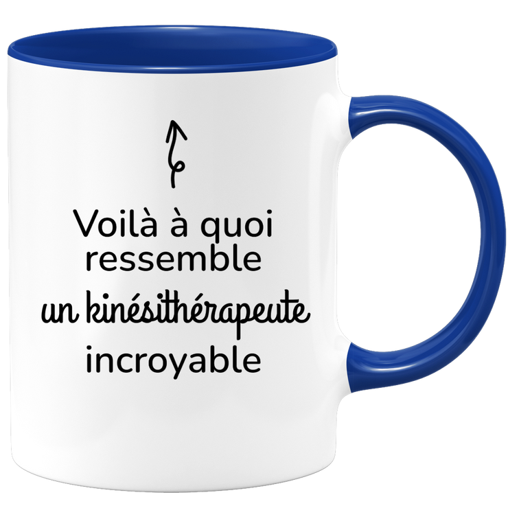quotedazur - Mug Voilà à Quoi Ressemble Un Kinésithérapeute Incroyable - Cadeau Kinésithérapeute - Idée Cadeau Anniversaire - Idée Pour Une Attention Originale Kinésithérapeute