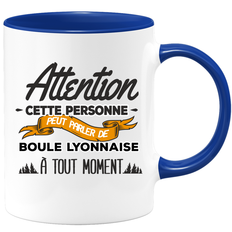 quotedazur - Mug Cette Personne Peut Parler De Boule Lyonnaise À Tout Moment - Cadeau Humour Sport - Idée Cadeau Original     - Tasse Boule Lyonnaise - Anniversaire Ou Noël