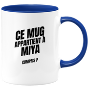 Mug Ce mug appartient à Miya, compris ?