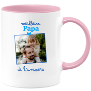 Mug Meilleur papa de l'univers - Mug personnalisé avec photo famille