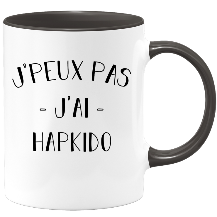 quotedazur - Mug Je Peux Pas J'ai Hapkido - Cadeau Humour Sport - Idée Cadeau Original - Tasse Hapkido - Idéal Pour Anniversaire Ou Noël