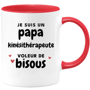 quotedazur - Mug I Am A Kissing Thief Physiotherapist Dad - Original Father's Day Gift - Gift Idea For Dad Birthday - Gift For Future Dad Birth