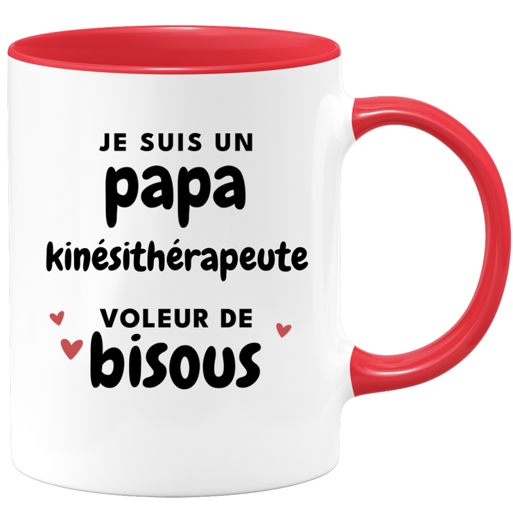 quotedazur - Mug I Am A Kissing Thief Physiotherapist Dad - Original Father's Day Gift - Gift Idea For Dad Birthday - Gift For Future Dad Birth