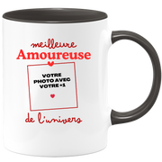 Mug Meilleure Amoureuse de l'univers - Mug personnalisé avec photo couple