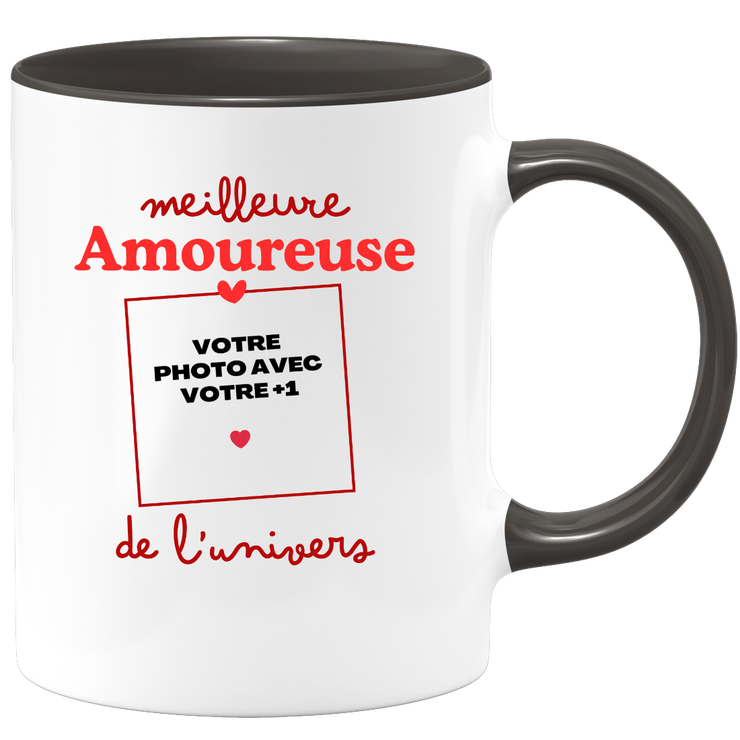 Mug Meilleure Amoureuse de l'univers - Mug personnalisé avec photo couple