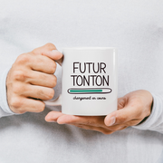 quotedazur - Mug Futur Tonton 2025 Chargement En Cours - Cadeau Futur Tonton - Surprise Annonce Grossesse Garçon/Fille Naissance Bébé