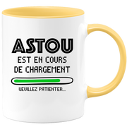 quotedazur - Mug Astou Est En Cours De Chargement Veuillez Patienter - Cadeau Astou Prénom Femme Personnalisé - Cadeau Annniversaire Noël Adolescent Collègue