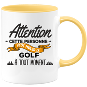 quotedazur - Mug Cette Personne Peut Parler De Golf À Tout Moment - Cadeau Humour Sport - Idée Cadeau Original Golfeur Golfeuse - Tasse Golf - Anniversaire Ou Noël
