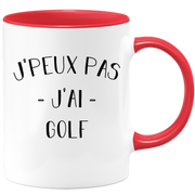 quotedazur - Mug Je Peux Pas J'ai Golf - Cadeau Humour Sport - Idée Cadeau Original - Tasse Golf - Idéal Pour Anniversaire Ou Noël