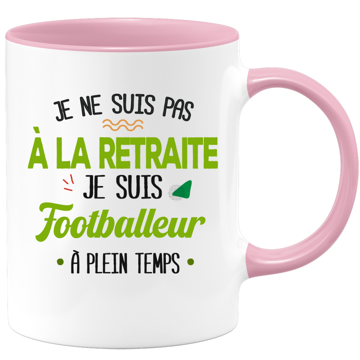 quotedazur - Mug Retraite Je Suis Footballeur - Cadeau Humour Sport - Idée Cadeau Retraite Original Football - Tasse Footballeur - Départ Retraite Anniversaire Ou Noël