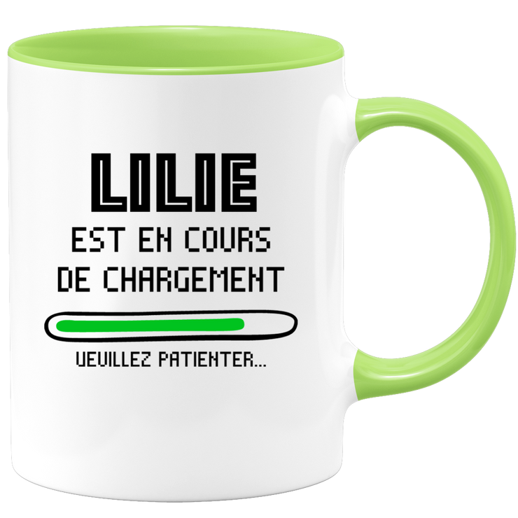 quotedazur - Mug Lilie Est En Cours De Chargement Veuillez Patienter - Cadeau Lilie Prénom Femme Personnalisé - Cadeau Annniversaire Noël Adolescent Collègue