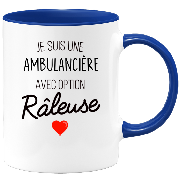 quotedazur - Mug Je Suis Une Ambulancière Avec Option Râleuse - Cadeau Idéal Pour Ambulancière - Cadeau Personnalisé Pour Femme - Cadeau Original Pour Anniversaire Ou Noël