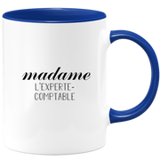 quotedazur - Mug Madame L'Experte Comptable - Cadeau Pour Experte comptable - Cadeau Personnalisé Pour Femme - Cadeau Original Anniversaire Ou Noël