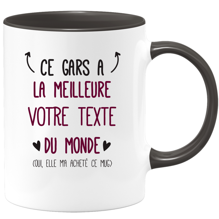 Mug personnalisable ce gars a la meilleure femme du monde