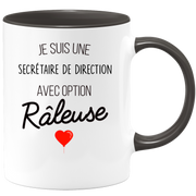 quotedazur - Mug Je Suis Une Secrétaire De Direction Avec Option Râleuse - Cadeau Idéal Pour Secrétaire De Direction - Cadeau Personnalisé Pour Femme - Cadeau Original Pour Anniversaire Ou Noël