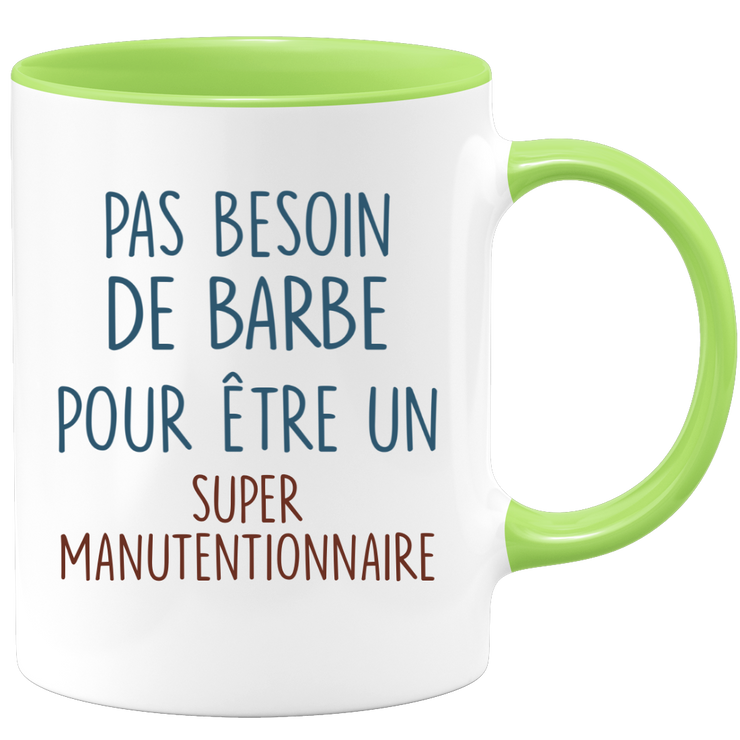Mug pas besoin de barbe pour être un super Manutentionnaire