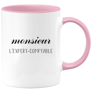quotedazur - Mug Monsieur Le Expert comptable - Cadeau Humour Métier Travail  - Idée Cadeau Expert comptable Pot De Départ Chef Mutation - Tasse Cadeau Retraite Noël Au Bureau