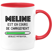 quotedazur - Mug Meline Est En Cours De Chargement Veuillez Patienter - Cadeau Meline Prénom Femme Personnalisé - Cadeau Annniversaire Noël Adolescent Collègue