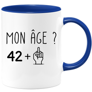 quotedazur - Mug Idée Cadeau 43 ans Homme Femme - Cadeau Anniversaire 43 Ans - Idée Cadeau Original, Humour, Drôle, Rigolo, Fun - Mug Tasse Café Thé Pas Cher