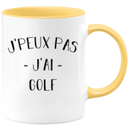 quotedazur - Mug Je Peux Pas J'ai Golf - Cadeau Humour Sport - Idée Cadeau Original - Tasse Golf - Idéal Pour Anniversaire Ou Noël