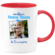 Mug photo personnalisée meilleur de l'univers pour homme - Métier famille prénom couple parent
