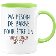Mug pas besoin de barbe pour être un super Coach Sportif